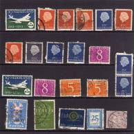 NETHERLANDS - PAESI BASSI - HOLLAND - NEDERLAND - OLANDA LOT OF 22 (1 EUROPA 1958 + 1959 + 1960) STAMPS - LOTTO USED - Verzamelingen