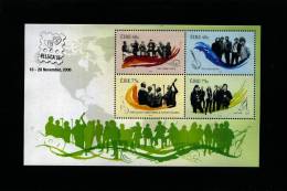IRELAND/EIRE - 2006 IRISH MUSICAL GROUPS MS OVERPRINTED BELGICA MINT NH - Hojas Y Bloques