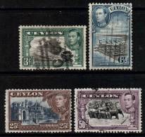 Ceylon 1938 George VI Selection Used - Ceylon (...-1947)