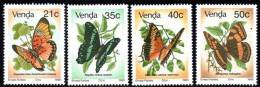 Venda - 1990 Butterflies Set (**) # SG 211-214 , Mi 213-216 - Venda