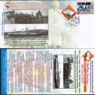 India 2012 AHIMSAPEX Lucknow Mahatma Gandhi's Pad Train Ship Bicycle Car Yatra Special Cover Inde Indien # 7434 - Mahatma Gandhi