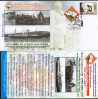 India 2012 AHIMSAPEX Lucknow Mahatma Gandhi's Pad Train Ship Bicycle Car Yatra Special Cover Inde Indien # 7178 - Mahatma Gandhi