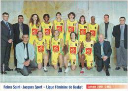 Reims Saint-Jacques Sport - Ligue Féminine De Basket  - Saison 2001 / 2002 - Basketball