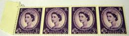 Great Britain 1952 Queen Elizabeth II 3d X 4 - Mint - Ongebruikt