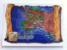 Alaska: The Great Land TRES RARE SUPERBE CARTE ECRITE EN 1998 - Other & Unclassified