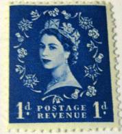 Great Britain 1952 Queen Elizabeth II 1d - Mint - Ungebraucht