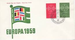 NETHERLANDS 1959 EUROPA CEPT FDC  /zx/ - 1959