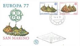 SAN MARINO 1977 EUROPA CEPT FDC  /zx/ - 1977