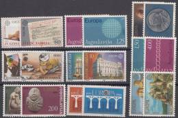 Yugoslavia Republic, Nine Sets EUROPA - CEPT, Mint Hinged - Neufs