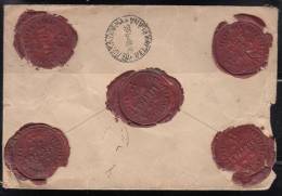 Yugoslavia Kingdom, 1935 Value Letter With Preserved Wax Seal - Brieven En Documenten