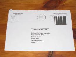 Cover Ireland Irland 1996 Mala Echt Gelaufen Used Postage Paid By Licence No Stamp Necessary - Briefe U. Dokumente