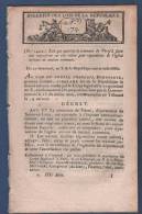 AN X BULLETIN DES LOIS DE LA REPUBLIQUE - VERZE FERRALS - TRIBUNAL DEPARTEMENT DE LA SEINE - PEZENAS PLOERMEL - Decrees & Laws