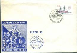 Cape Of Good Hope  Elpex 76  , South Africa FDC 1976 - Lettres & Documents