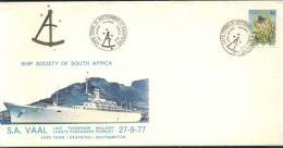 Flower Passenger Mailship   , Michel 525,  South Africa FDC 1977 - Cartas & Documentos