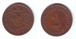 Germany 2 Pfennig 1910 F - 2 Pfennig