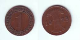 Germany 1 Rentenpfennig 1923 J - 1 Rentenpfennig & 1 Reichspfennig