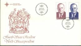 B.J. Vorster John Vorster Prime Minister State President  , Michel 546/47    , South Africa FDC 1978 - Lettres & Documents