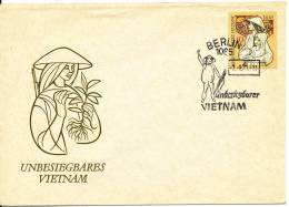 Germany DDR Cover FDC Solidarity With Vietnam With Cachet - Covers & Documents