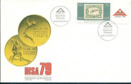 First South-African Made Stamps, Stamp On Stamp   , Michel 553  , South Africa FDC 1979 - Brieven En Documenten