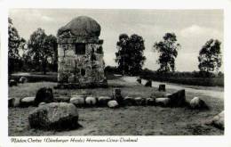 AK Müden/Oertze, Hermann-Löns-Denkmal, Beschrieben - Lüneburger Heide