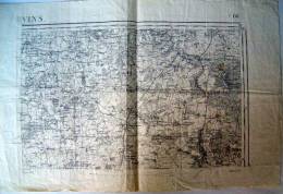 PROVINS  1902 1/80000   54x34,5 - Cartes Topographiques