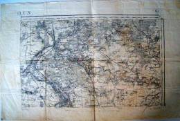 MELUN  1902 1/80000   54x34,5 - Topographische Karten