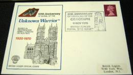 Great Britain 1970 50th Anniversary Of The Burial Of The Unknown Soldier - 1952-1971 Pre-Decimal Issues