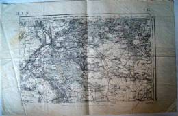 MELUN  1902 1/80000   54x34,5 - Carte Topografiche