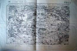 PROVINS  1912 1/80000   54x34,5 - Topographical Maps