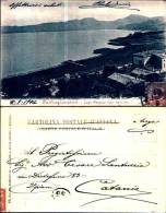 4897)  Cartolina Viaggiata Nel 1904 Castrogiovanni (enna) Lago Pergusa Lato Nord - Est - Enna