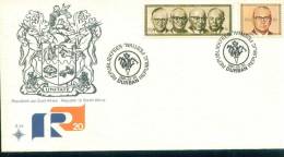 Republic 20th Anniversary ,    ,Michel 585 /86  , South Africa FDC 1981 - Lettres & Documents