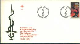Anti Cancer Microscope , Michel 589   , South Africa FDC 1981 - Lettres & Documents