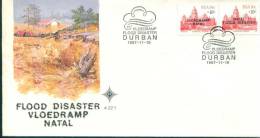 Flood Disaster , Michel 714/15  , Overprint , South Africa FDC 1987 - Briefe U. Dokumente