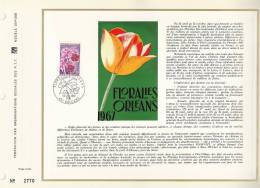 France FOS 06 - Tirage 2770 - Floralies Orléans 1967 - 1er Jour 29.07.67 - Orléans - T. 1528 - Cartas & Documentos