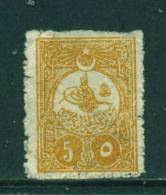 TURKEY - 1908 Issues 5pa Used As Scan - Used Stamps