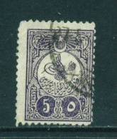 TURKEY - 1908 Issues 5pi Used As Scan - Usati