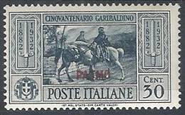 1932 EGEO PATMO GARIBALDI 30 CENT MH * - RR10908 - Egée (Patmo)