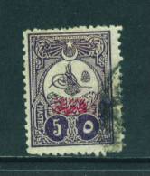 TURKEY - 1908 Printed Matter 5pi Used As Scan - Gebraucht