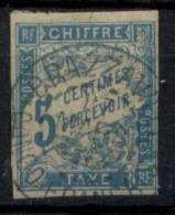 #32# COLONIES GENERALES TAXE N° 18 Oblitéré En Bleu Brazzaville (Congo) - Taxe