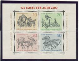 1969 Germany Berlin Complete MNH Berlin Zoo Block 2 Michel # 338-341 - Blokken