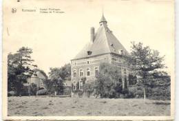 KORTESSEM-KASTEEL PRINTHAGEN-CHATEAU-VERZON DEN-ZEGEL WEG-UITG. G.VAN GUTSCHOVEN-KORTESSEM-2 SCANS - Kortessem