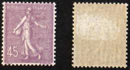 N° 197 45c Semeuse Lignée Neuf N* TB Cote 7€ - 1903-60 Säerin, Untergrund Schraffiert