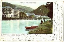 Kursaal Und Kurbrücke - Gruss Aus Bad Ems - Bad Ems