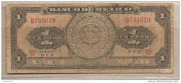 Messico - Banconota Circolata Da 1 Peso - 1957 - Mexico