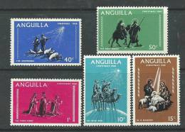 Anguilla N° 28 / 32 XX  Noël, Les 5 Valeurs Sans Charnière, TB - Anguilla (1968-...)
