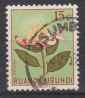 Ruanda-Urundi N° 178 ° USUMBURA - Les Fleurs - 1953 - Oblitérés