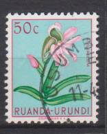 Ruanda-Urundi N° 182 ° USUMBURA - Les Fleurs - 1953 - Gebruikt