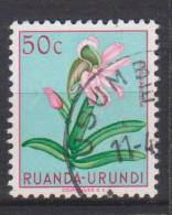 Ruanda-Urundi N° 182 ° USUMBURA - Les Fleurs - 1953 - Oblitérés