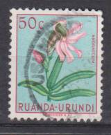 Ruanda-Urundi N° 182 ° USUMBURA - Les Fleurs - 1953 - Gebruikt