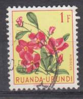 Ruanda-Urundi N° 185 ° USUMBURA 1 - Les Fleurs - 1953 - Oblitérés